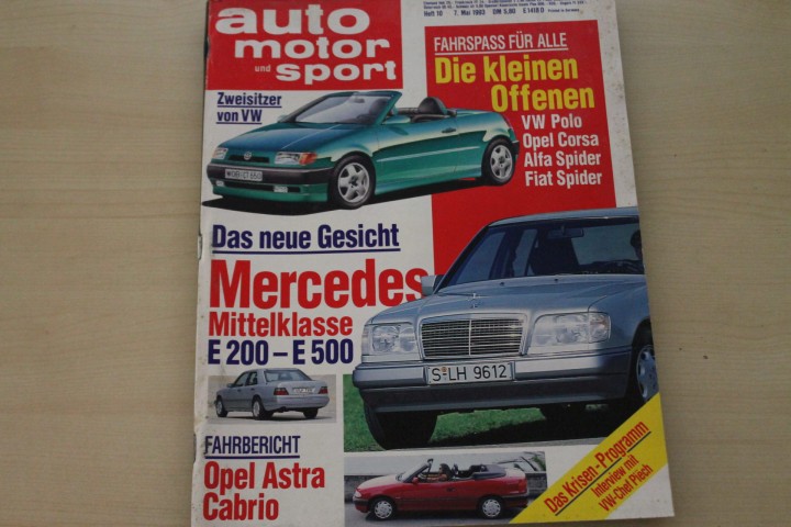 Deckblatt Auto Motor und Sport (10/1993)